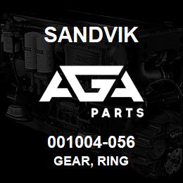 001004-056 Sandvik GEAR, RING | AGA Parts