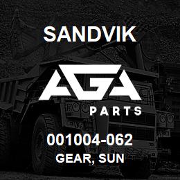001004-062 Sandvik GEAR, SUN | AGA Parts