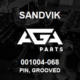 001004-068 Sandvik PIN, GROOVED | AGA Parts