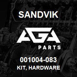 001004-083 Sandvik KIT, HARDWARE | AGA Parts