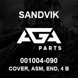 001004-090 Sandvik COVER, ASM, END, 4 BOLT MOUNT | AGA Parts