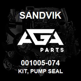001005-074 Sandvik KIT, PUMP SEAL | AGA Parts