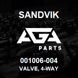 001006-004 Sandvik VALVE, 4-WAY | AGA Parts