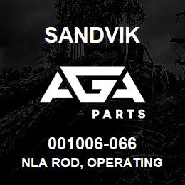 001006-066 Sandvik NLA ROD, OPERATING | AGA Parts
