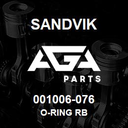 001006-076 Sandvik O-RING RB | AGA Parts