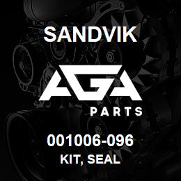 001006-096 Sandvik KIT, SEAL | AGA Parts