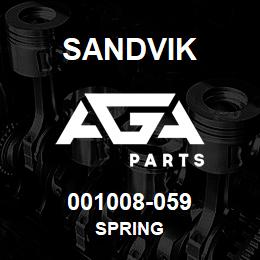 001008-059 Sandvik SPRING | AGA Parts