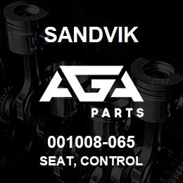 001008-065 Sandvik SEAT, CONTROL | AGA Parts