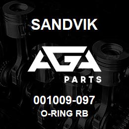 001009-097 Sandvik O-RING RB | AGA Parts