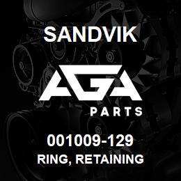 001009-129 Sandvik RING, RETAINING | AGA Parts