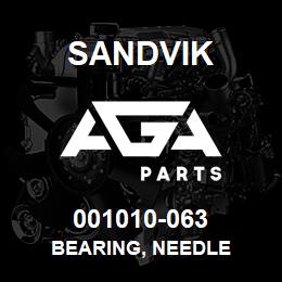 001010-063 Sandvik BEARING, NEEDLE | AGA Parts