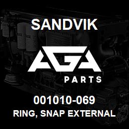 001010-069 Sandvik RING, SNAP EXTERNAL | AGA Parts