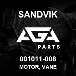 001011-008 Sandvik MOTOR, VANE | AGA Parts