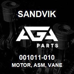 001011-010 Sandvik MOTOR, ASM, VANE | AGA Parts