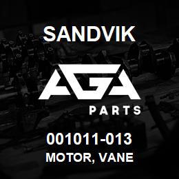 001011-013 Sandvik MOTOR, VANE | AGA Parts