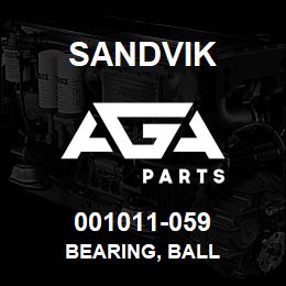 001011-059 Sandvik BEARING, BALL | AGA Parts
