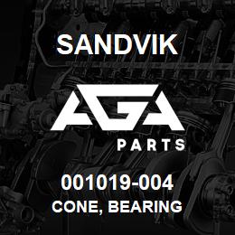 001019-004 Sandvik CONE, BEARING | AGA Parts