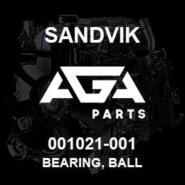 001021-001 Sandvik BEARING, BALL | AGA Parts