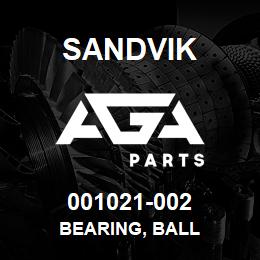 001021-002 Sandvik BEARING, BALL | AGA Parts