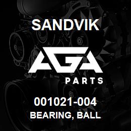 001021-004 Sandvik BEARING, BALL | AGA Parts