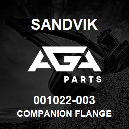 001022-003 Sandvik COMPANION FLANGE | AGA Parts
