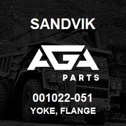 001022-051 Sandvik YOKE, FLANGE | AGA Parts