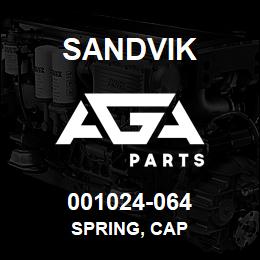 001024-064 Sandvik SPRING, CAP | AGA Parts