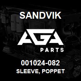 001024-082 Sandvik SLEEVE, POPPET | AGA Parts