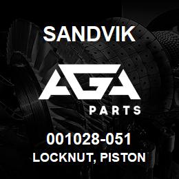 001028-051 Sandvik LOCKNUT, PISTON | AGA Parts