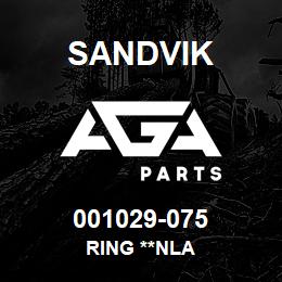 001029-075 Sandvik RING **NLA | AGA Parts