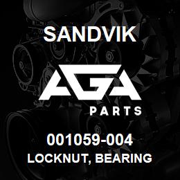 001059-004 Sandvik LOCKNUT, BEARING | AGA Parts