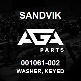 001061-002 Sandvik WASHER, KEYED | AGA Parts