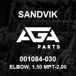001084-030 Sandvik ELBOW, 1.50 MPT-2.00 MJIC | AGA Parts