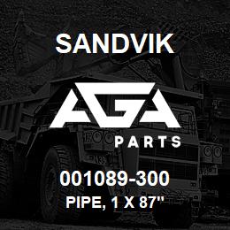 001089-300 Sandvik PIPE, 1 X 87" | AGA Parts