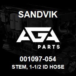 001097-054 Sandvik STEM, 1-1/2 ID HOSE | AGA Parts