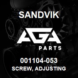 001104-053 Sandvik SCREW, ADJUSTING | AGA Parts