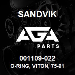 001109-022 Sandvik O-RING, VITON, 75-914 | AGA Parts