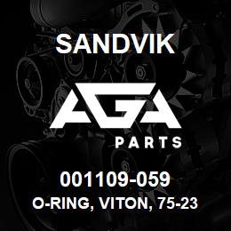 001109-059 Sandvik O-RING, VITON, 75-234 | AGA Parts
