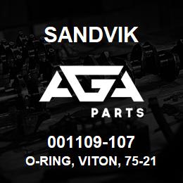 001109-107 Sandvik O-RING, VITON, 75-211 | AGA Parts