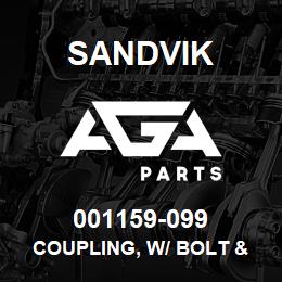 001159-099 Sandvik COUPLING, W/ BOLT & NUT | AGA Parts