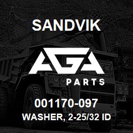 001170-097 Sandvik WASHER, 2-25/32 ID | AGA Parts