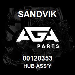 00120353 Sandvik HUB ASS'Y | AGA Parts
