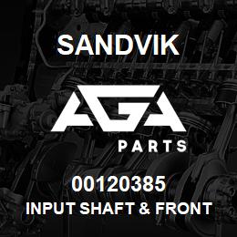 00120385 Sandvik INPUT SHAFT & FRONT COVER | AGA Parts