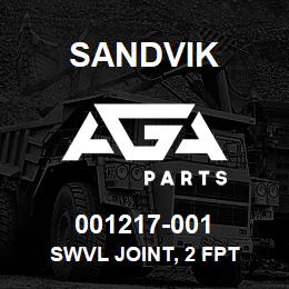 001217-001 Sandvik SWVL JOINT, 2 FPT | AGA Parts