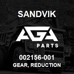 002156-001 Sandvik GEAR, REDUCTION | AGA Parts