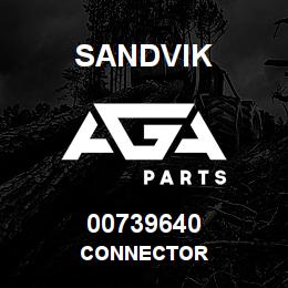 00739640 Sandvik CONNECTOR | AGA Parts