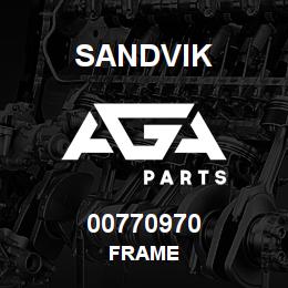 00770970 Sandvik FRAME | AGA Parts