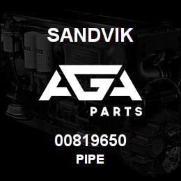 00819650 Sandvik PIPE | AGA Parts