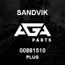 00881510 Sandvik PLUG | AGA Parts
