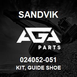 024052-051 Sandvik KIT, GUIDE SHOE | AGA Parts